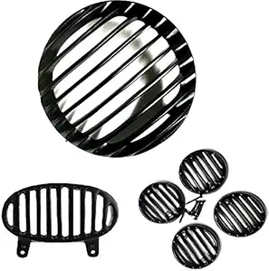 Gate 7 Bajaj Avenger 220 AF8 Bike Headlight Grill (Black)