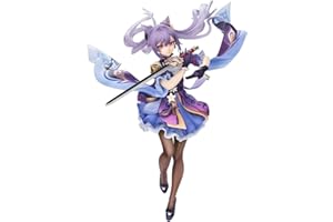 Jiumaocleu Keqing Figura Modello Statua - 24 cm Anime Figura Modello Scultura Gioco Cartoon Modello Personaggio Action Figure Fatto a Mano Da Collezione Regali di Capodanno