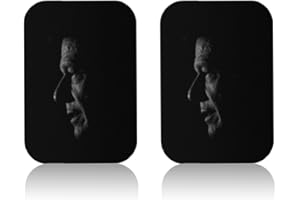 sphires 2 Pack Laser Engraved Metal Plate for Magnetic Phone Car Mount 2 X Rectangular Hero: Imran Khan Metal Plate for Car Magnetic Phone Holder (IK-005)