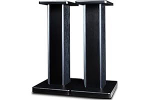 Ddasam Pies para Altavoces（50cm） Soportes para Altavoces Soporte Altavoces pie Soporte Altavoces pie Universal Speaker Stand Madera Soporte Altavoz Suelo Soporte para Altavoces