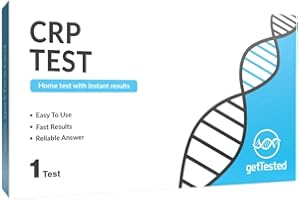 GETTESTED C-Reactive Protein CRP-Test (1 Test) Rapid at-Home-Test