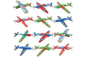 YUNFAN Styroporflieger,Wurfgleiter,Flugzeug Spielzeug,Klassische Fliegende Flugzeuggleiter, Kindergeburtstag Gastgeschenke,Wundertüte Kinder