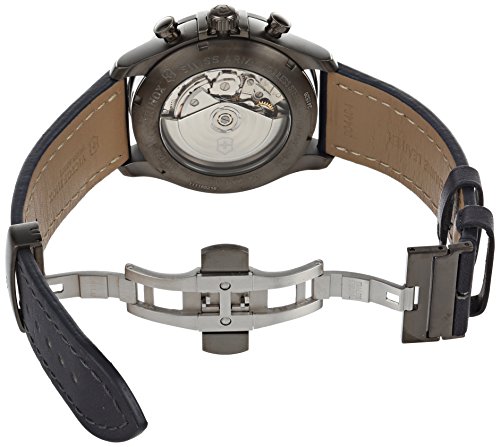 Swiss Army Victorinox Infantry  241526 44mm Stainless Steel Case Black Calfskin Anti-Reflective Sapphire Men's Watch