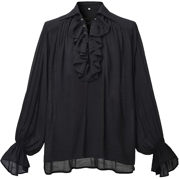 Chemise médiévale à volants pour homme - Style Renaissance Chemise médiévale à volants pour homme - Style Renaissance