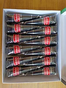 Golden Cone Body Art All Natural Herbal Pure Henna Paste (Pack of 12 Pieces)