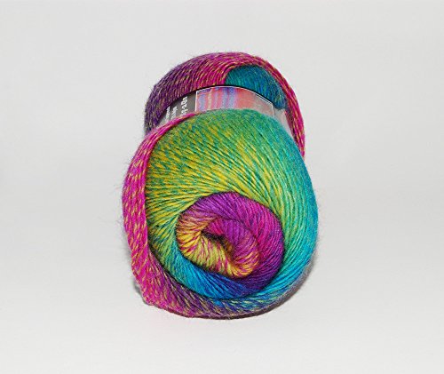 Hjertegarn Kunstgarn aus Wolle/Nylon, neonfarben - 2