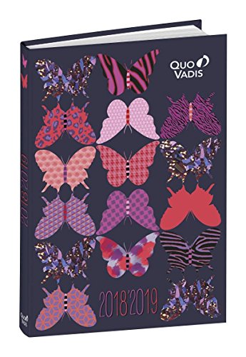 Télécharger Quo Vadis Butterfly EUROTEXTAGENDA Agenda scolaire Journalier 12x17cm Année 2018-2019 Gratuit