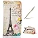 Produktbild Trumpshop Smartphone Schutz Schale Tasche Handyhülle für Samsung Galaxy Grand Prime SM-G530,G531 [Tour Eiffel] PU Lederhülle Flip Etui Hülle SchutzHüllen Bookstyle Standfunktion