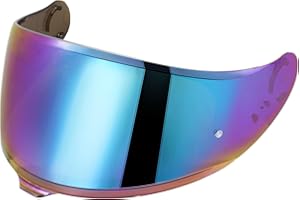 JQF GEAR Motorcycle Helmet Visor for GT Air 3 CNS-1C, Helmet Visor Motorcycle Wind Protection Helmet Lens Visor Full Face Helmet Visor Accessories Replacement (Rainbow)