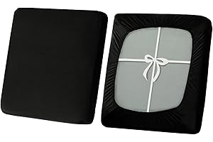 SYLC Sofa Sitzkissenbezug, Stretch Sitzkissenbezug rutschfest Mit Krawatten, Samt Überzüge Für Wohnwagen Polster Sitzbezüge Für Sofa(Black,1-Sitzer)