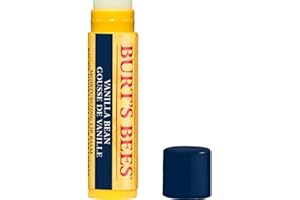 Burt's Bees Baume à lèvres à la vanille, baume hydratant à la cire d'abeille et à la vitamine E, 100 % d'origine naturelle, 4,25 g