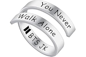 University Trendz Bangtan Kpop Ring - Jung Kook You Never Walk Alone Ring for Boys & Girls