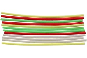 SM SUNNIMIX 12 Pcs Semi-Rigid Fly Tying Foam Cylinder For Tying Mixed Colored