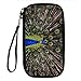 Produktbild WeoHau Drucken Sie Mode 3D Polyester Passport Travel Visa Bag Wallet Card Pack Pfau