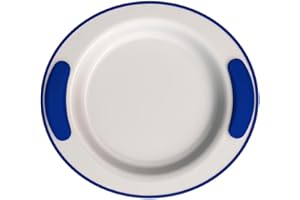 Ornamin Assiette Isotherme Antidérapante Ø 25 cm Bleu (Modèle 201) / assiette chauffante, aide aux repas, vaisselle isotherme
