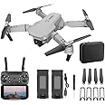 Trendi Foldable Quadcopter Drone with 360° Roll | 150m Range | Dual HD Camera Lens | 25-30 Min Flight Time | Speed Control, Gesture Manipulation, Optical Flow, Avoidance | 2 Batteries (Grey)