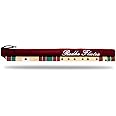 Radhe Flutes | Right Handed C Natural With Velvet Cover | Tuned With Tanpura A=440Hz | PVC Fiber | Maroon & Dark Green