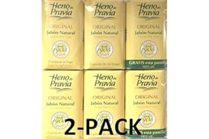Heno de Pravia - 2 Sets of 2 Soaps Plus 1 Free and Each Is 4 Oz. (6 Soaps) By Heno de Pravia