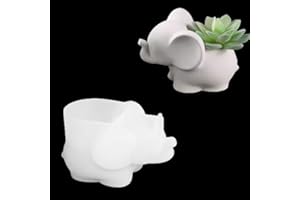 iSuperb Stampi per Resina Epossidica Stampo Elefante Stampi Silicone Resin Molds per DIY Mestieri Decorazioni Staffa Spugna per Trucco (Elefante)