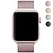 Produktbild LEEHUR Apple Watch Armband 38mm, Milanese Schlaufe Edelstahl Smart Watch Armbänder mit einzigartiger Magnetverriegelung ohne Schnalle für Apple Watch Armband 38mm Series 1/2/3
