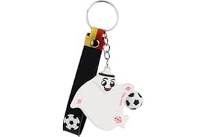 Taozoey Fußball Schlüsselanhänger, Maskottchen Schlüsselketten, Schlüsselanhänger Fussball, Fußball Schlüsselbund, Mini Fußball Schlüsselanhänger, Fußball Geschenke, Souvenirs für Fußballfans