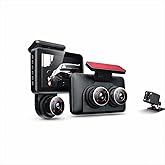 WiFi Destekli 3 Kameralı Ara&ccedil; İ&ccedil;i Kamera &ndash; 1080P Full HD, 4.0'' Ekran, Gece G&ouml;r&uuml;ş, G-Sens&ouml;r Acil Kayıt, Arka G&ouml;r&uuml;ş Kamerası, 