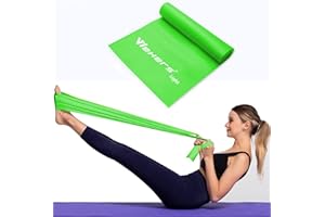 WEHERS Resistance Bands, Skin-Friendly Exercise Band 1.5 m Workout Resistance Bands for Women and Men, Ideal for Leg Stretch Training, Yoga, Pilates, Fitness, Rehab