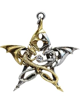 Halskette Draca Stella Amulett Anhänger Zinn Talisman Anne Stokes – Glück