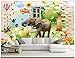 Produktbild BZDHWWH Benutzerdefinierte 3D Fototapete 3D Wandbilder Wallpaper 3D Elepha Cartoon Wallpaper Kinder Haus Mural Tapeten Wohnkultur,450Cm (W) X 280Cm (H)