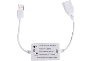 Gokelomg 1 Tuya USB Smart Switch Universal Breaker Timer Smart Life för USB-enheter för Home