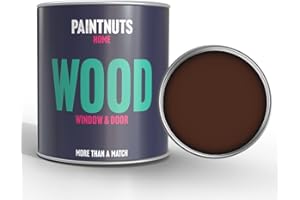 PAINTNUTS Wood Window & Door Paint - RAL-8016 - MAHOGANY BROWN Satin 500ml Tin