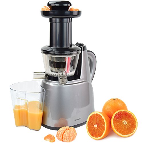 Syntrox Germany SJ-150W-AC Langsam Entsafter mit 2 Einschüben, Frucht Eismaschine und Salatfunktion Saftpresse mit nur 45 U/min Slow Juicer - 4