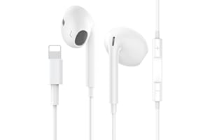 CELLWORLD Wired iPhone Headphones, [MFi Certified] iphone Earbuds Noise Isolation In-Ear Earphones Bulit in Mic and Volume Control HiFi Stereo Earbuds Compatible with iPhone 14/13/12/SE/11/X/8 Support All iOS