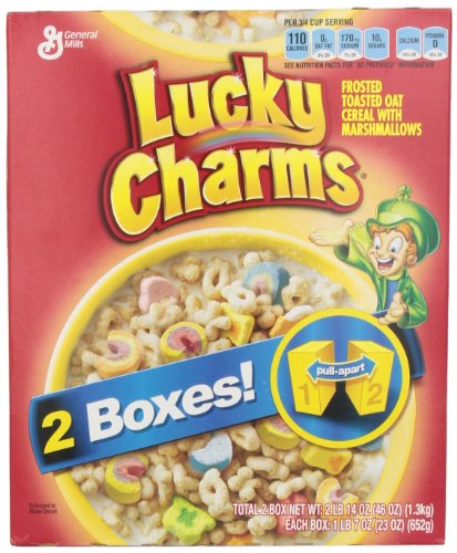 LUCKY CHARMS CEREAL - HUGE 1.3 KG BOX - LARGEST AMERICAN BOX NEW BOX DESIGN
