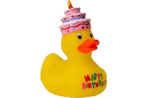 OOTB Patito de Goma Amarillo, Happy Birthday