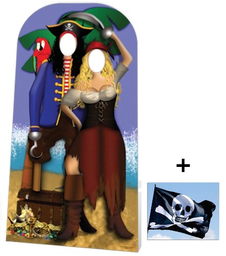 BundleZ-4-FanZ Fan Packs by StarstillsPirate Couple Stand In - Stand In Cardboard 2D Standup / Cutout Plus 20x25cm Photo