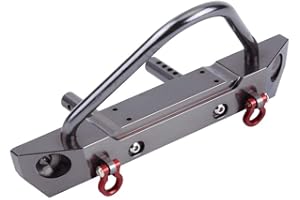 DILWE Pare-Chocs Avant de Voiture RC, Pare-Chocs Avant en Alliage d'aluminium Accessoires pour Axial SCX10 1/10 RC Crawler