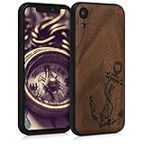 SCHUTZ VON INNEN UND AUSSEN: Der Rücken des Handycase ist aus stabilem Holz gefertigt. Ihr Smartphone ist gleichzeitig durch das verarbeitete harte TPU Gummi im Inneren und am Rand vor äußeren Einwirkungen geschützt.