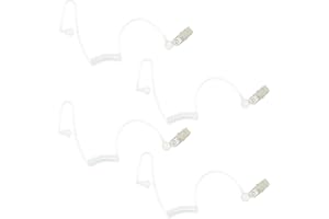 EuAcesry 4 Pcs Air Tube Headphones,Bouchons d'oreilles Transparent Intra-Auriculaires pour Talkie-Walkie, Casque, Radio Bidirectionnelle, Oreillette et Écouteurs