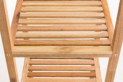CLP Badregal, Holz walnuss, Küchenregal Skandia 36 x 36 x 79 cm, 3 Ablagen - 5