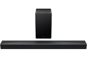 TCL Q65H Soundbar 5.1 Kanal, 580W Heimkino-Lautsprecher mit Cinema Surround, Dolby Atmos, DTS:X, Sound Expansion, Bluetooth 5.3, HDMI eARC, USB, Optisch, Wandmontage möglich, Eine Fernbedienung