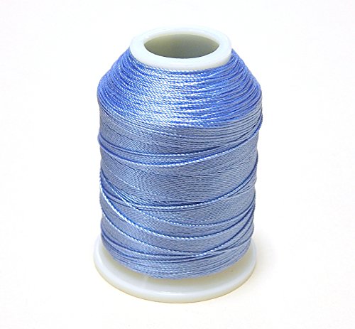 Altinbasak 20g Häkelgarn Garne 300m 6 FACH 0,75mm Nr: 50 POLYESTER HÄKEL GARN FÄDELN Nähgarne 300M PASTELLBLAU IP620 - 2