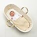 The Little Green Sheep Natural Clair De Lune Moses Basket Mattress (74 cm x 28 cm)