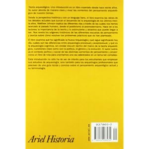 Teoría arqueológica: Una introducción (Ariel Historia)