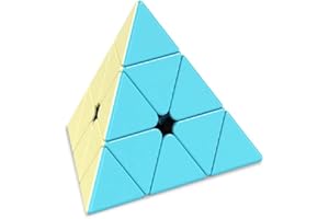 FunnyGoo MoYu Cuing Classroom Mofangjiaoshi MFJS Meilong Pastel Color Series 3x3 Pyraminx, Pyramid Puzzle Cube Pyramix Triangle Magic Cube