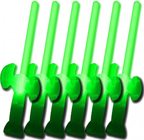 6 Glow Swords GREEN - buy 5 get 1 free! Factory-Fresh Premium Professional Quality Goods