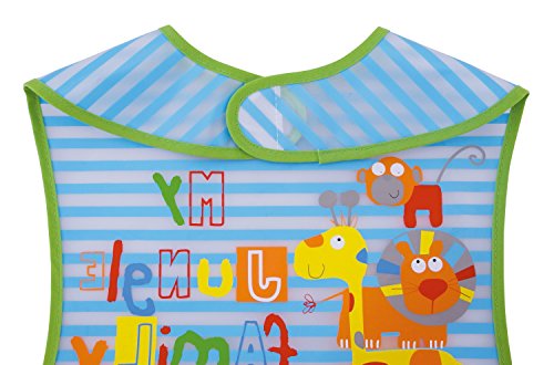 Bieco 38331079 Lätzchen Einfassung, circa 30 x 47 cm, grün - 3