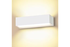 CWYCFW 36W Applique da Parete Interno Bianco 30Cm Lampade da Parete 3000K Bianco Caldo Applique Interno