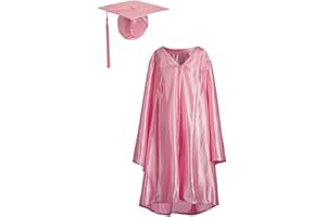 ASHINGTON CEREMONIAL GOWNS Preschool Nursery Graduation Gown and Cap Unisex, Kinder Ceremony Costume for kids, Robe and Elasticated Mortar Board Colours