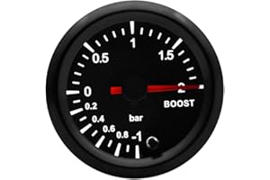 Supmico Universal Car Truck 52mm Pointer Turbo Boost Gauge Meter Kit Bar 7 Color LED Light Pointer Indicator Dail Electronic